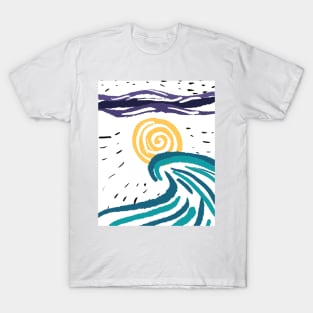 sunset illustration T-Shirt